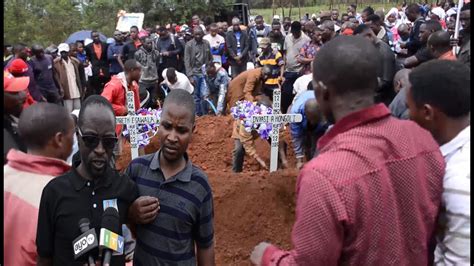 HUZUNI VILIO VYATAWALA MAZISHI YA WANANDOA WALIOFARIKI KWENYE SIKUKUU