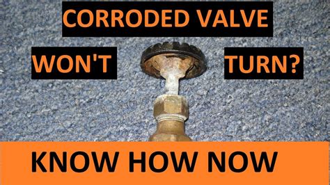 Loosen Corroded Stuck Water Valve Youtube