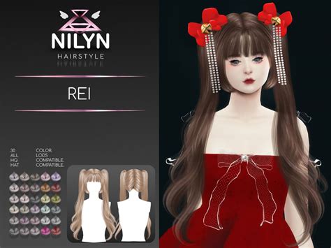 Nilynsims — Nilyn Rei Hair 💓 New Mesh Exclusive Sims 4 Game Mods