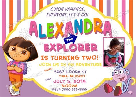 Dinywageman: Dora The Explorer Birthday Invitations Wording