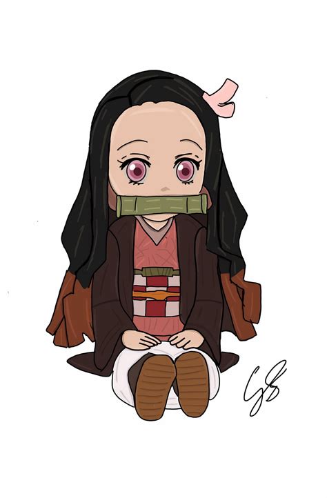 Nezuko Chibi : r/drawing