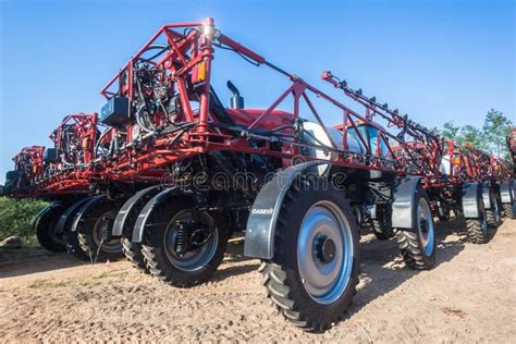 Agriculture Farming Harvester New Machines Editorial Stock Photo - Image of agriculture, spray ...