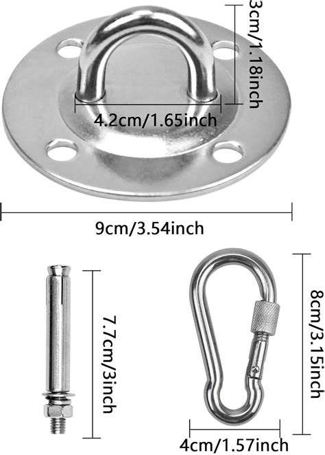 Sedia Sospesa Fissaggio Gancio Kit Suspension Ancoraggio Da Parete E