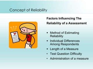 Lecture Measurement Reliability And Validity Ppt