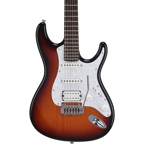 Mitchell Td400 Double Cutaway Electric Guitar 3 Color Sunburst White Pearloid Pickguard