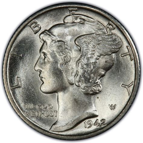 1942 Mercury Dime Values And Prices Past Sales CoinValues