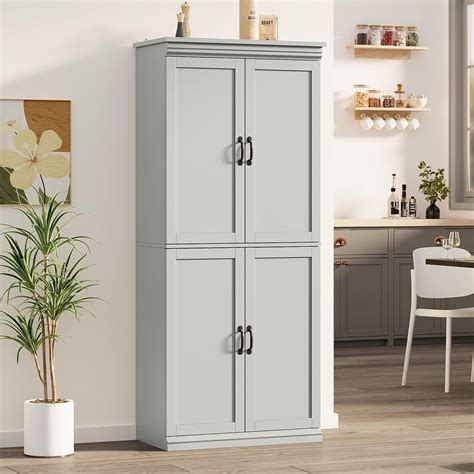 Kitchen Pantry Storage Cabinet,Freestanding Bathroom Storage Cabinets