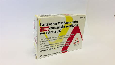 Escitalopram Viso Farmaceutica Efg Mg Comprimidos Recubiertos