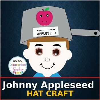 Johnny Appleseed Hat Template Activities Craft Apple Pot Crown ...