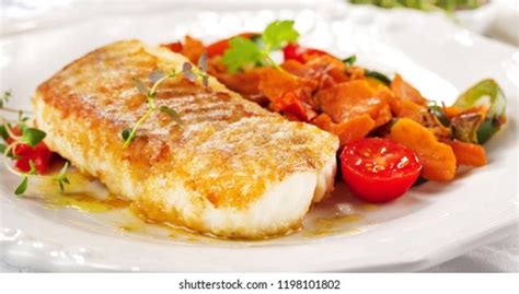 Delicious Fillets Grilled Oven Baked Pollock Stock Photo 1198101802 ...