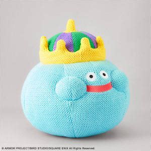 Dragon Quest Smile Slime Knitted Plush King Slime