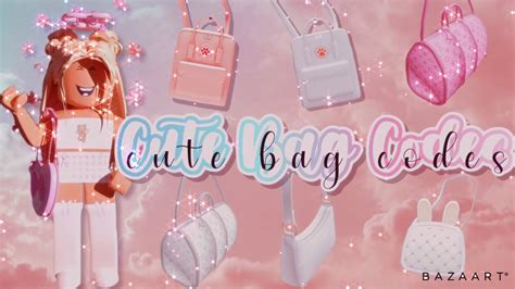 Cute And Aesthetic Bag Codes Roblox Bloxburg YouTube