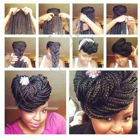 16+ Exemplary Box Braids Updo Hairstyles