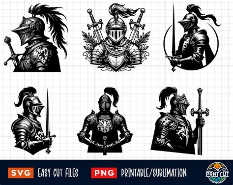 18 Knight Svg Bundle Knight Svg Medieval Knight Cut Files Knight