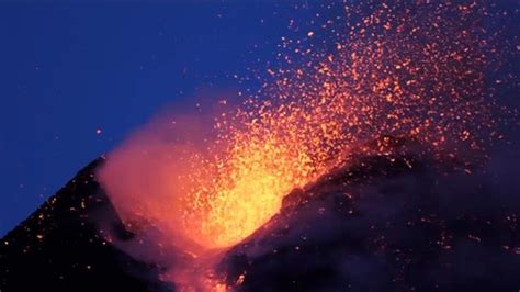 Spectacular Footage Shows Fiery Mt. Etna Eruption