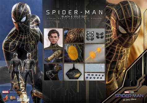 熊貓熊 全新 Hot Toys 1 6 MMS604 蜘蛛人 無家日 黑金戰衣款 Black Gold Suit 露天市集 全台