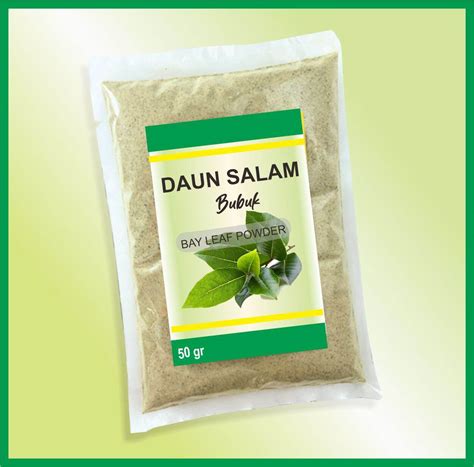 Daun Salam Bubuk Daun Salam Bay Leaf Powder Rempah Daun Sslam Bumbu