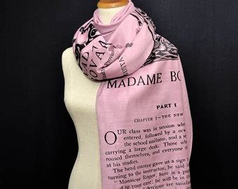 Madame Bovary By Gustave Flaubert Scarf French Version Etsy