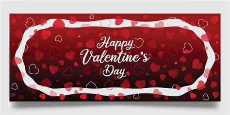 Valentine's day web banner 16937045 Vector Art at Vecteezy