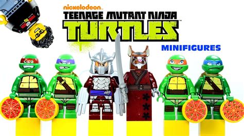 Teenage Mutant Ninja Turtles Lego Knockoff Minifigures Set 2 By Nickelodeon Youtube