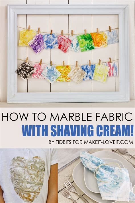 Fabric With Shaving Cream Marbling