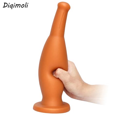 Grande Tamanho De Silicone Líquido Plug Anal Vibradores Simulação