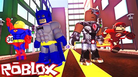 Justice League In Roblox Roblox Superheroes Youtube