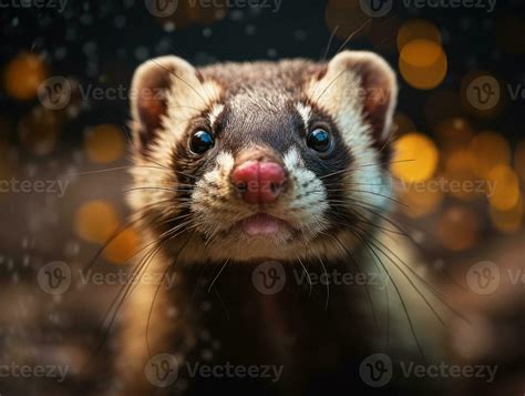 Ferret portrait created with Generative AI technology 29696548 Stock Photo at Vecteezy