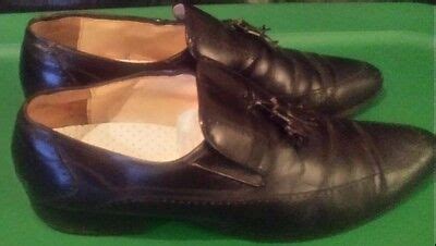 Men S Shoes Pointed Toe Dress Black With Tassels Size D By Giorgio