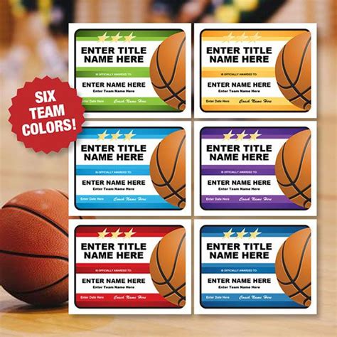 Basketball Certificates From Editable Templates Award Worksheets