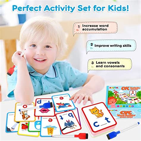 Snapklik Short Vowel Spelling Flashcards Cvc Sight Words