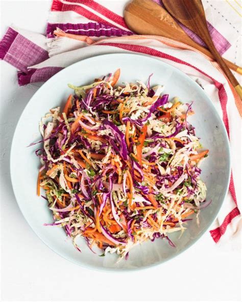 Rainbow Slaw Kelsey Nixon Recipe Salad Dressing Recipes Homemade Rainbow Slaw Recipe Slaw