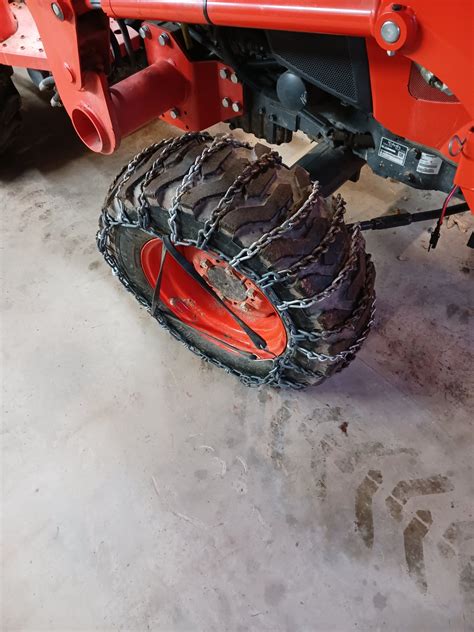 Chains For Front Tires L Series Orangetractortalks Everything Kubota