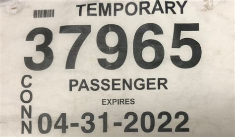 Como Sacar Placas Temporales En Connecticut Placas Temporales Dmv