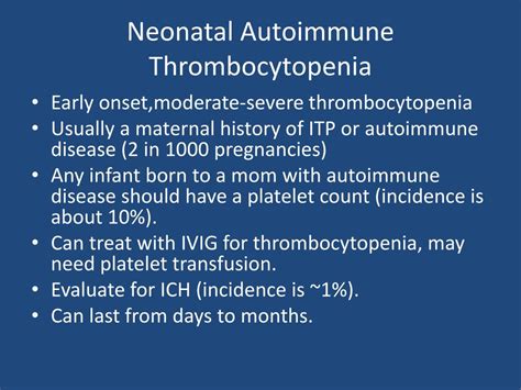 Ppt Neonatal Thrombocytopenia Powerpoint Presentation Free Download