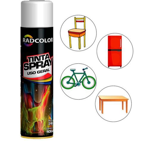 Tinta Spray Uso Geral E Automotivo Todas As Cores 400ml RADNAQ