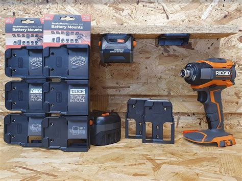 18v Ridgid Battery Holder 6 Pack Ridgid Battery Mount