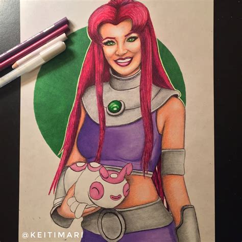 Starfire And Silkie By Keitimariart On Deviantart