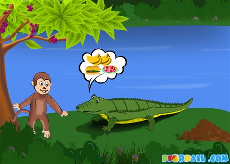 Next day, the Crocodile went to the Monkey : The Crocodile And The ...