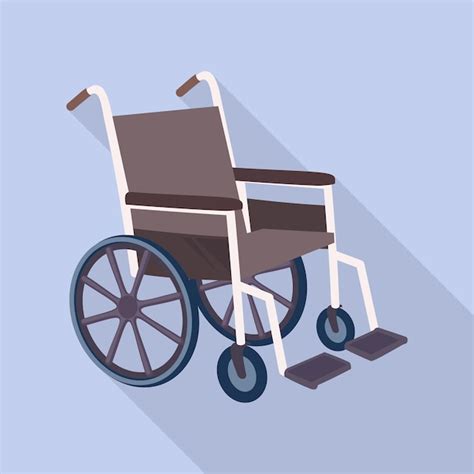 Premium Vector Medical Wheelchair Icon Flat Illustration Of Medical