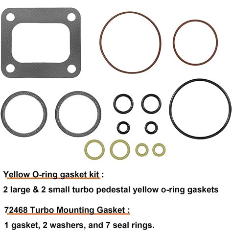 Turbo Pedestal O Rings Seal Kit Base Gasket Set 72468 For Ford 7 3L