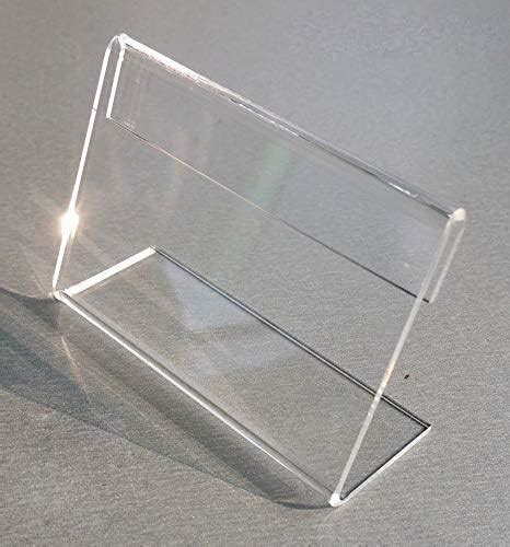 Jinmury 3 Clear Acrylic Sign Holder Stand 10 Pack Acrylic Stands For