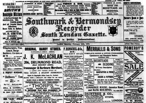 The British Newspaper Archive Blog South London Special British