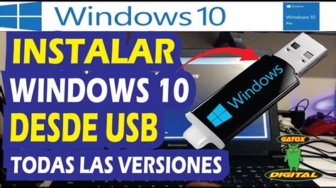 Instalar Windows 10 Desde Usb Rapido Practico Youtube