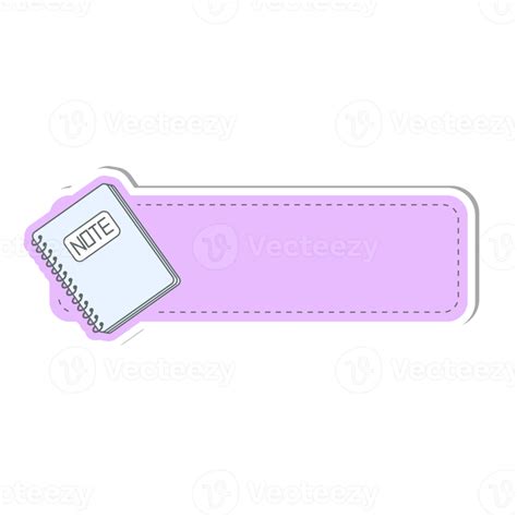 Notebook Cute Label Name Tags Sticker Png