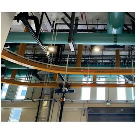 Electric Fixed Mild Steel Monorail Hoist System, For Material Handling ...