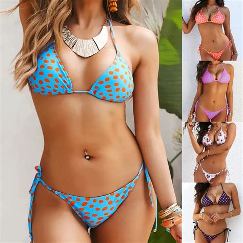 Conjunto De Bikini Con Estampado Floral Para Mujer Ba Ador Sexy Con