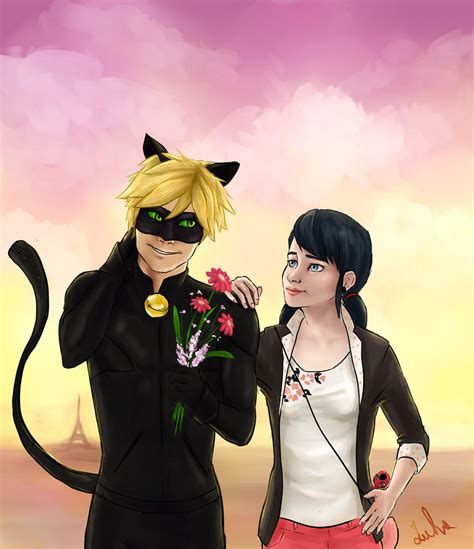 Cat Noir and Marinette by iulisasuke on DeviantArt