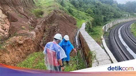 Cegah Longsor Balai Ka Bakal Kurangi Tanah Di Tebing Sisi Rel Bogor