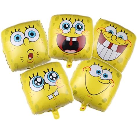 SET DE GLOBOS ALUMINIO BOB ESPONJA 6PZS Tu Fiesta A Un Click